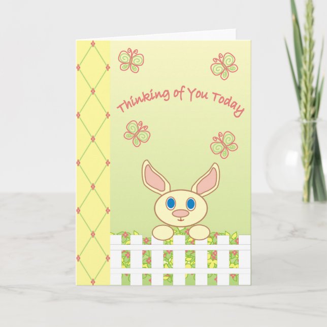 Pensando em você hoje - Cartão (Frente)