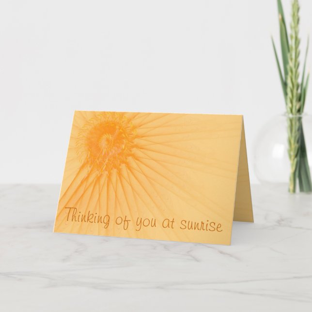 Pensando Em Você Laranja Modelo De Luz Do Sol Abst (Frente)