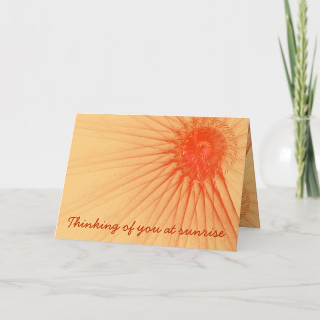 Pensando em Você Modelo de Raios de Sol Laranja (Frente)