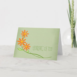 Pensando em você Saudando Cartões