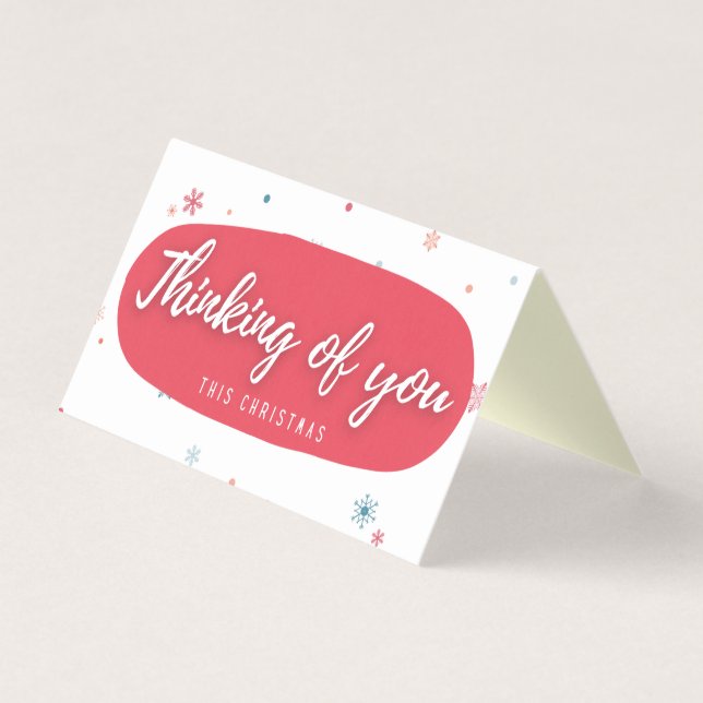 Pensando Em Vocês 25 Pacotes De Cartas De Natal (Frente)