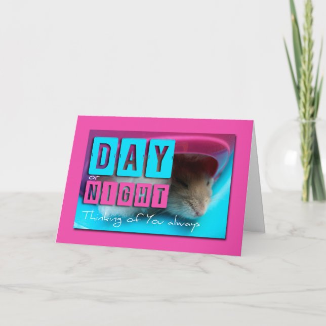 Pensando no seu cartão de saudação Hamster 2 (Frente)