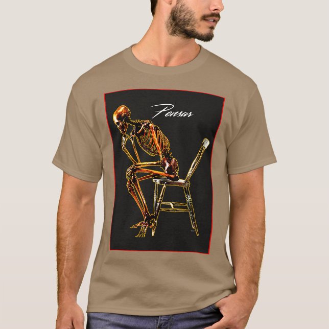 Pensar: A Camiseta da Afirmação Reflexiva (Criador carregado)