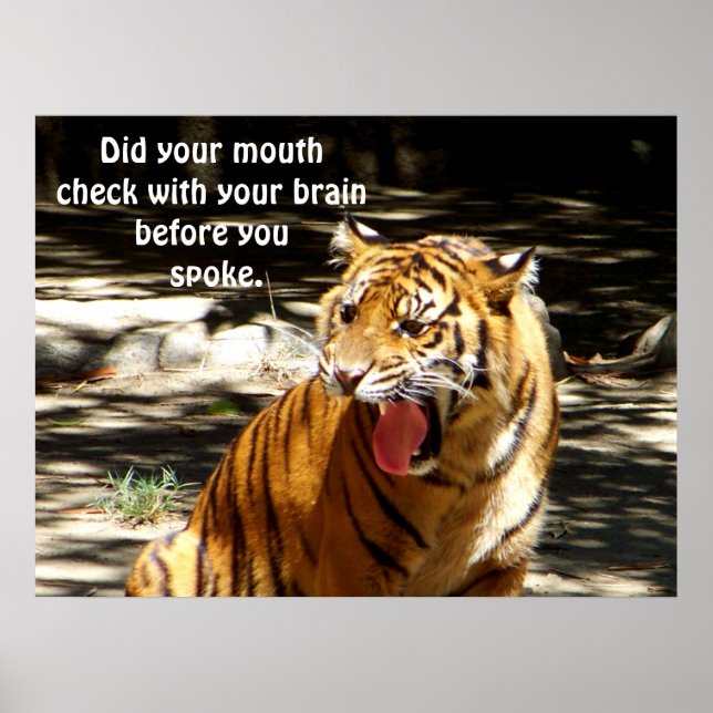 Pense antes de falar Impressão (Frente)