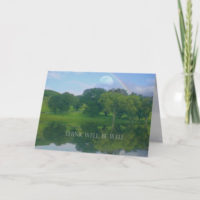 Pense Bem Ser Um Cartão Bem Saudável (Frente)