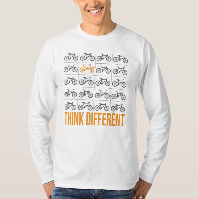 Pense diferente, recentemente, na camiseta T-Shirt (Frente)