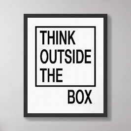 Pense fora da caixa do Poster do Office Creative