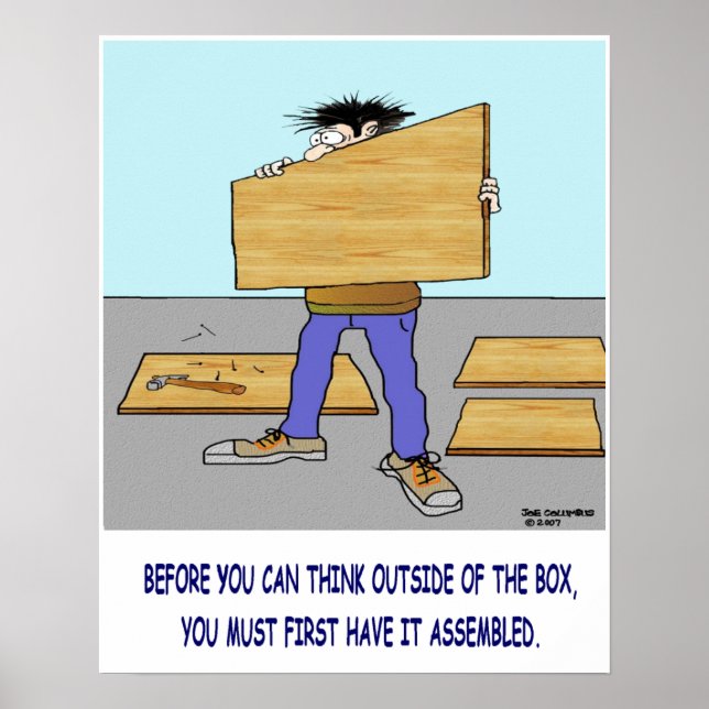 PENSE FORA DO poster DA CAIXA (Frente)