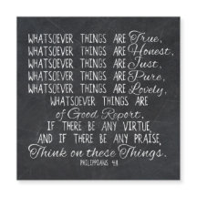 Pense na escritura cristã da bíblia destas coisas