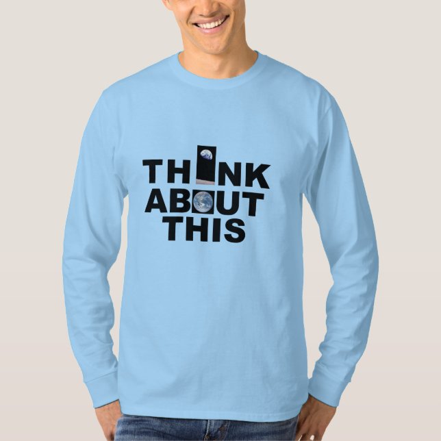 PENSE NA longa camisa de manga deste homem (Frente)