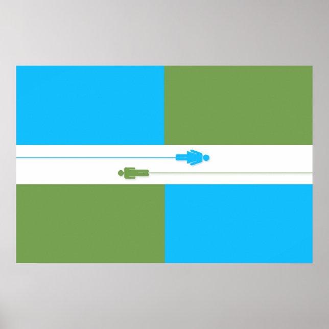 Pense na Poster de Sinalizador Ateísta (Frente)