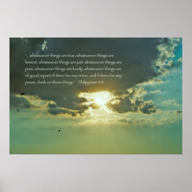 Pense nestas coisas, poster - Versão C (Frente)