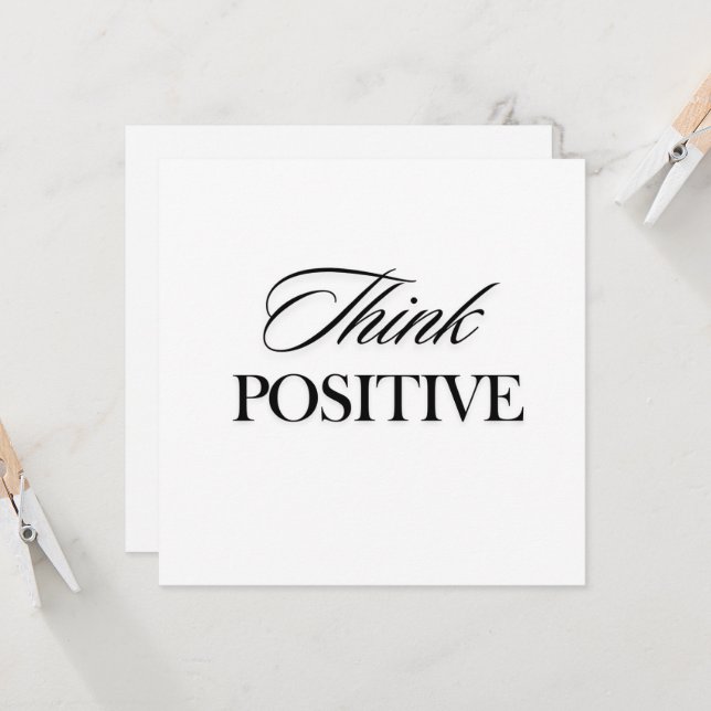 Pense positivo (Frente/Verso In Situ)