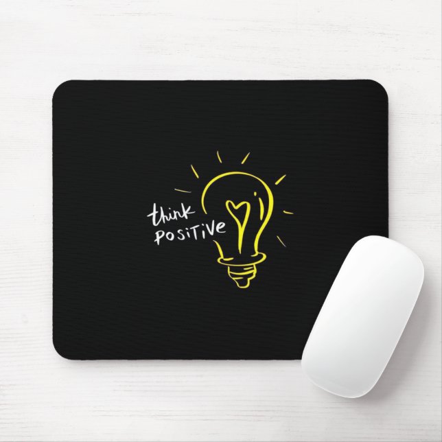 Pense Positivo – Mousepad de Motivação Lâmpada (Com mouse)