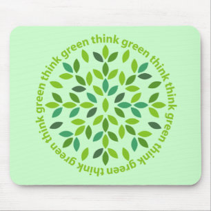 Pense verde Mousepad