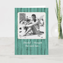 Pensei que o Bar de areia servia o cartão de anive