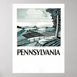 Pensilvânia - Vintage WPA Poster - Fazenda e Campo