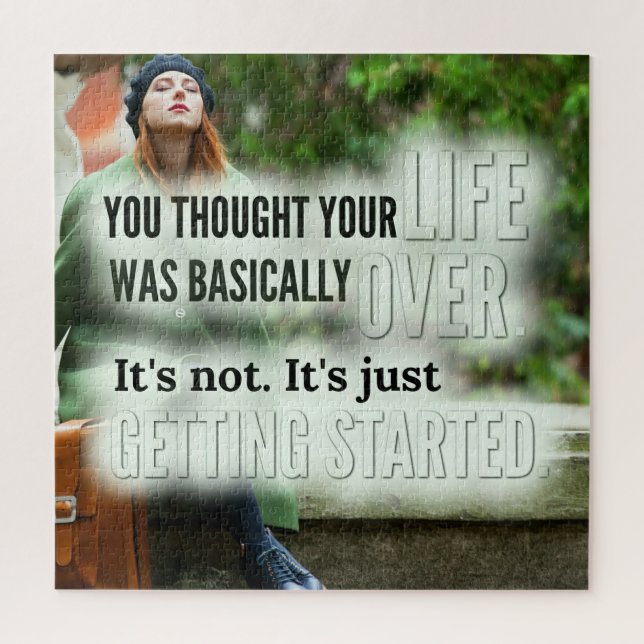 Pensou Que A Sua Vida Tinha Mais De Quebra-cabeça (Vertical)