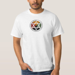 Pentacle da terra do t-shirt dourado do alvorecer