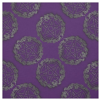 Pentáculos de prata Gótico de Pagan Tecido Altar