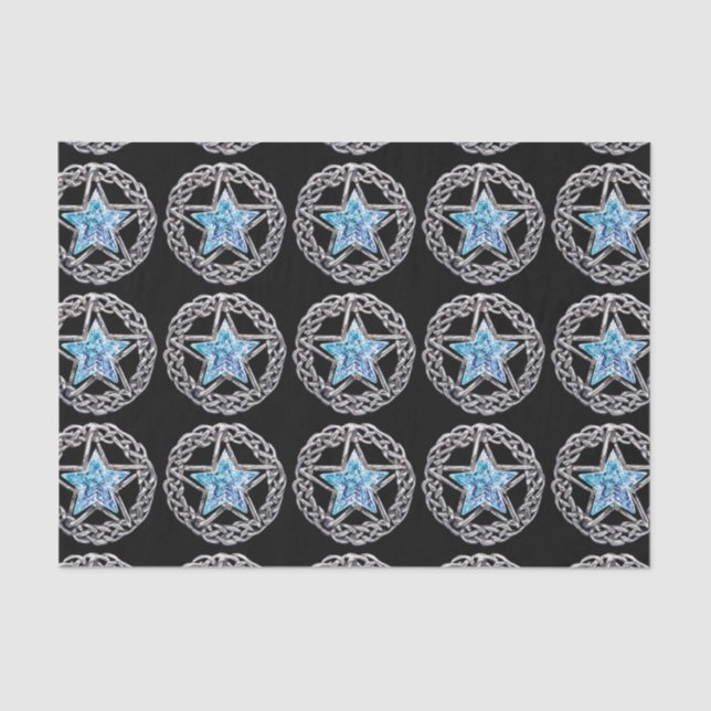 Pentagram Crystal Star - Papel Tecidual (Frente )
