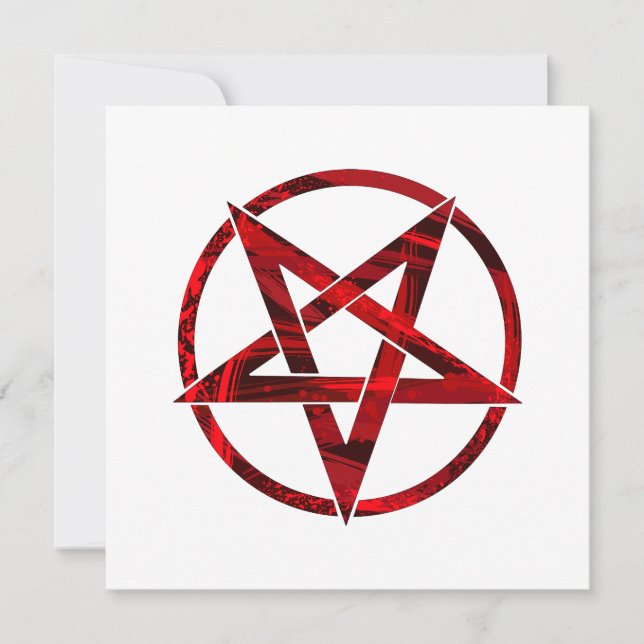 Pentagrama do diabo vermelho (Frente)