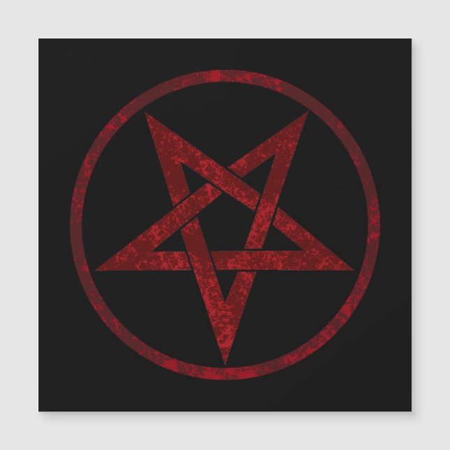 Pentagrama do diabo vermelho (Frente)