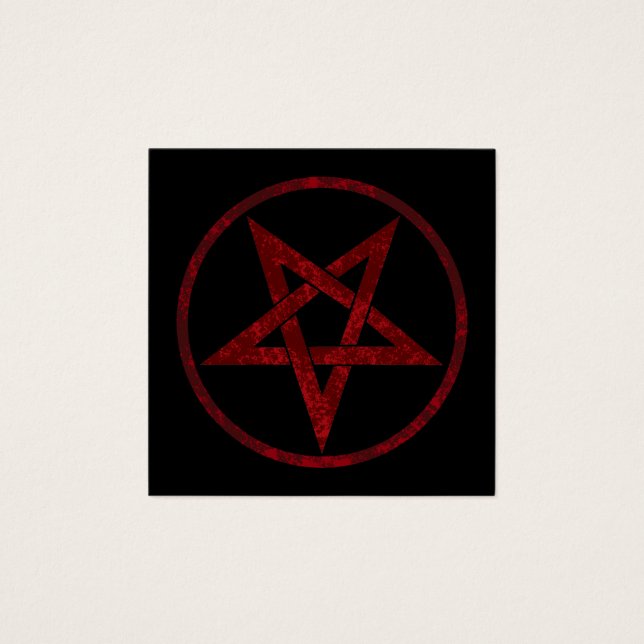 Pentagrama do diabo vermelho (Frente)