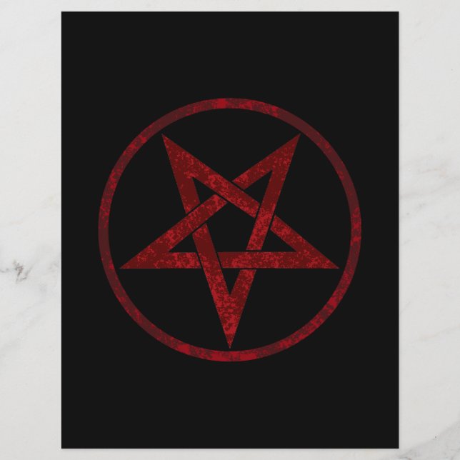 Pentagrama do diabo vermelho (Frente)