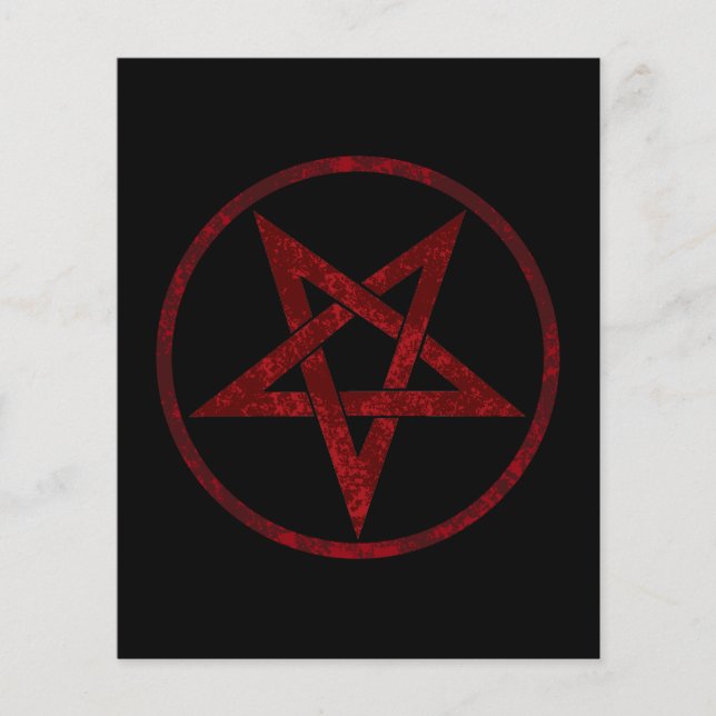 Pentagrama do diabo vermelho (Frente)