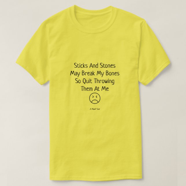 Pentes e pedras - Uma camisa MisterP (Frente do Design)