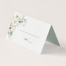 Peões brancos, Rosas e Eucalyptus Floral Place