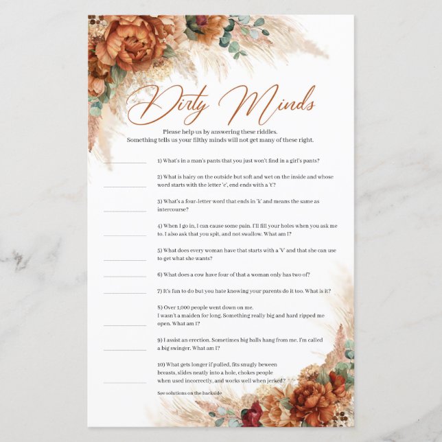 Peões de cobre de terracotta de praia pampas Mente (Frente)