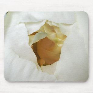 Peônia branca Mousepad