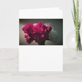 Peônias, cartão