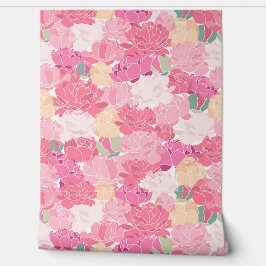 Peônias cor-de-rosa brilhantes