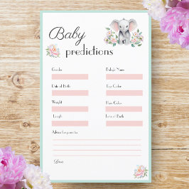 Pêonias e Balões de Elefantes Bebês Predições para