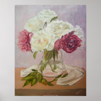 Peônias - Poster