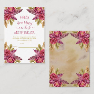 Peony Blooms adivinha canções no cartão de jogo