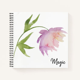 *~* Peony de Aquarela Feminina Branca Elegante