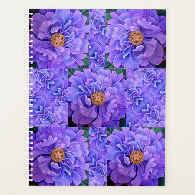 Peony de Lavanda do Planejador Lg (Frente)