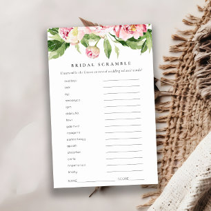 Peony Floral Chá de panela Cor-de-rosa Jogo do Wor