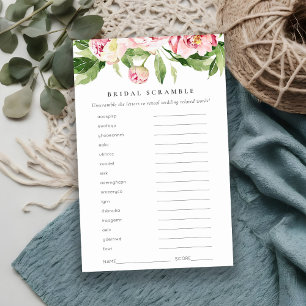 Peony Floral Chá de panela Cor-de-rosa Jogo do Wor