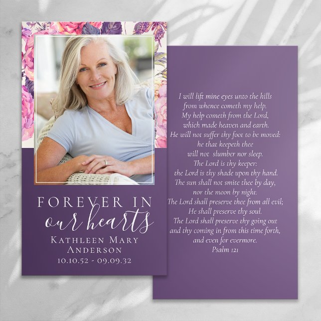 Peony Floral Em Nosso Cartaz De Oração Memorial (Criador carregado)