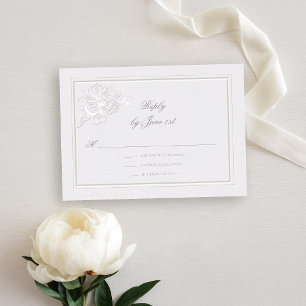 Peony Modern Formal Elegant Ivory Resposta ao Casa