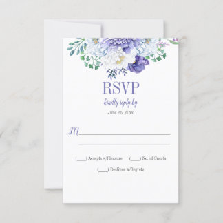 Peony Passion Floral Background Vertical RSVP