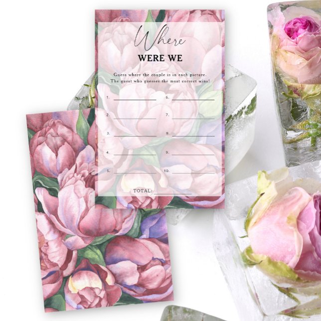 Peony rosa - Onde estávamos no jogo do chá de pane (Criador carregado)