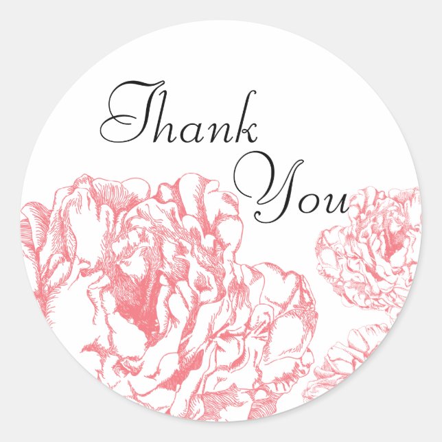 Peony Salve o adesivo de data (Frente)