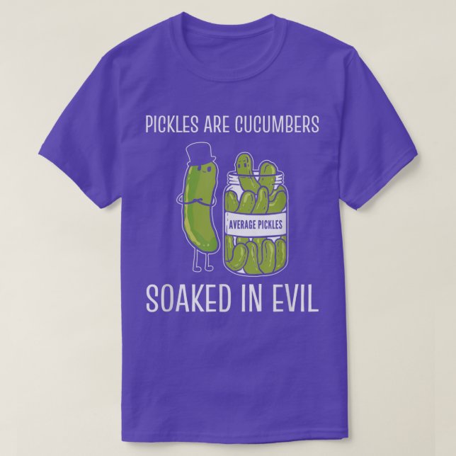 Pepinos encharcavam T-Shirt mau Pickle Lover (Frente do Design)