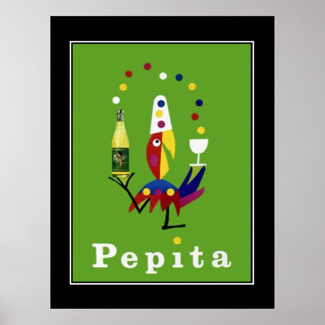 Pepita Drink Poster vintage (Frente)